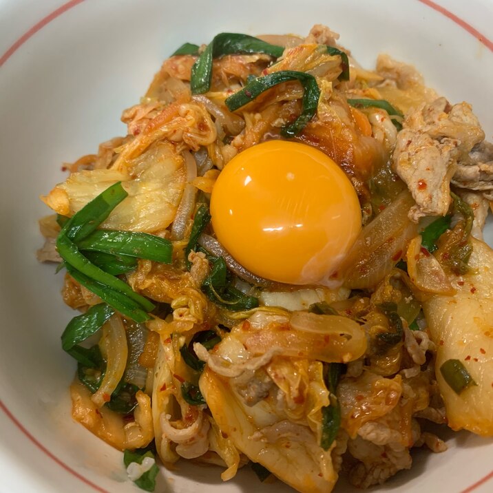 旨辛美味しい!豚キムチ丼♪